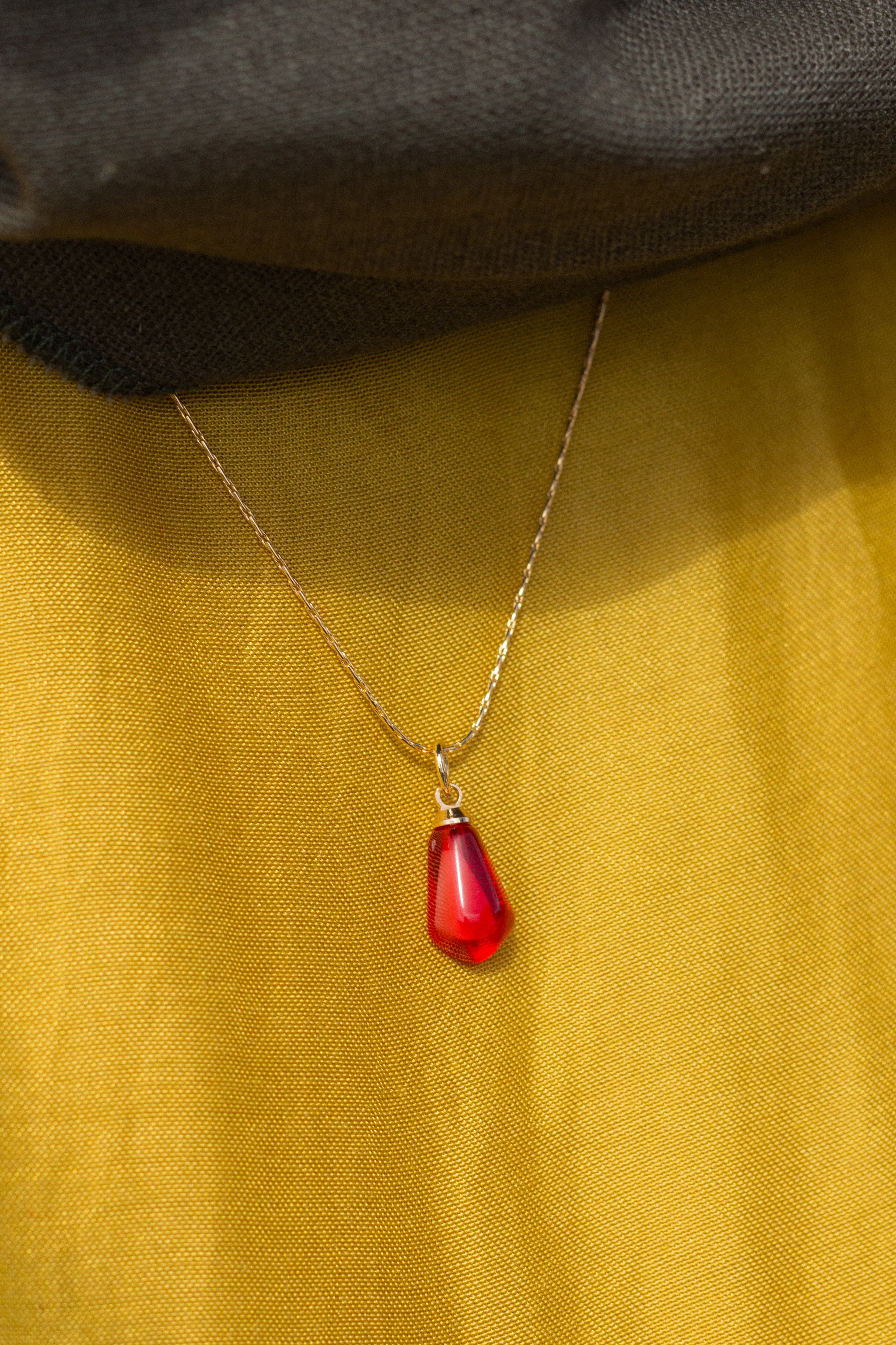 pomegranate seed necklace - Image 3